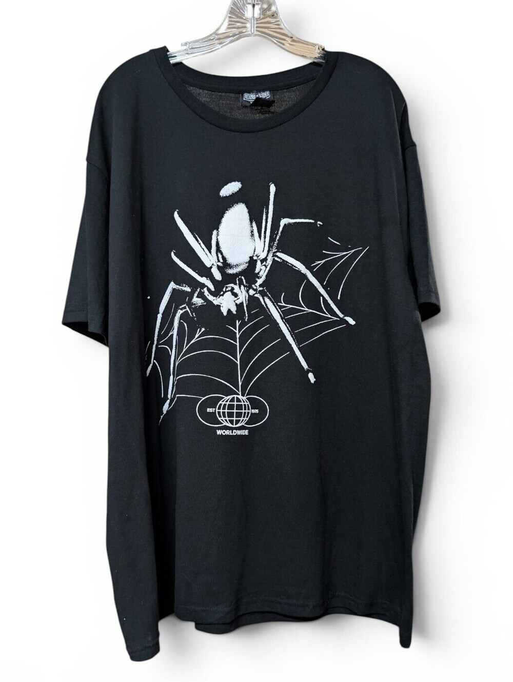 Return To Sender Spider Graphic T Shirt XXL Black Double Sided Streetwear Cotton